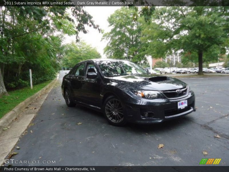 Dark Gray Metallic / Carbon Black 2011 Subaru Impreza WRX Limited Sedan