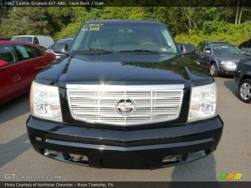 Sable Black / Shale 2002 Cadillac Escalade EXT AWD