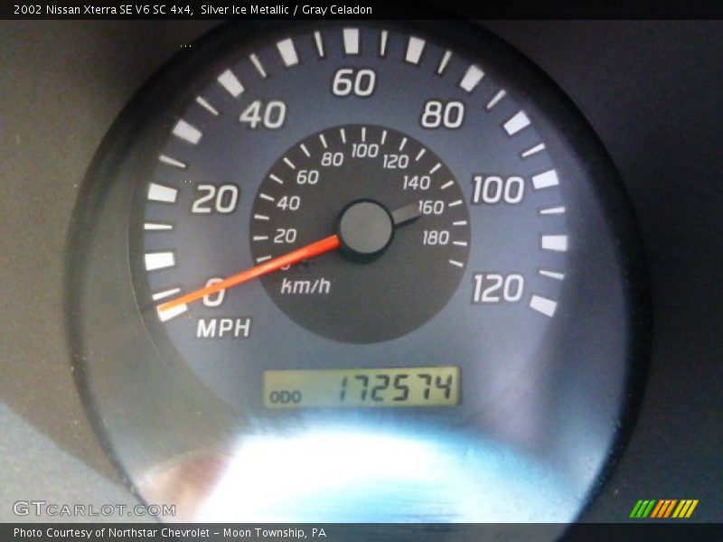 Silver Ice Metallic / Gray Celadon 2002 Nissan Xterra SE V6 SC 4x4