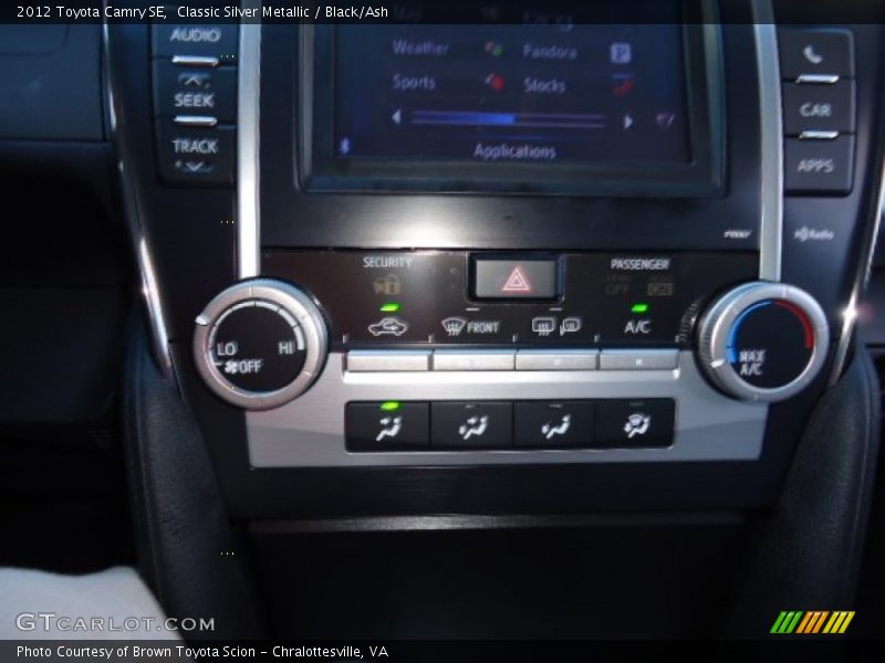 Classic Silver Metallic / Black/Ash 2012 Toyota Camry SE