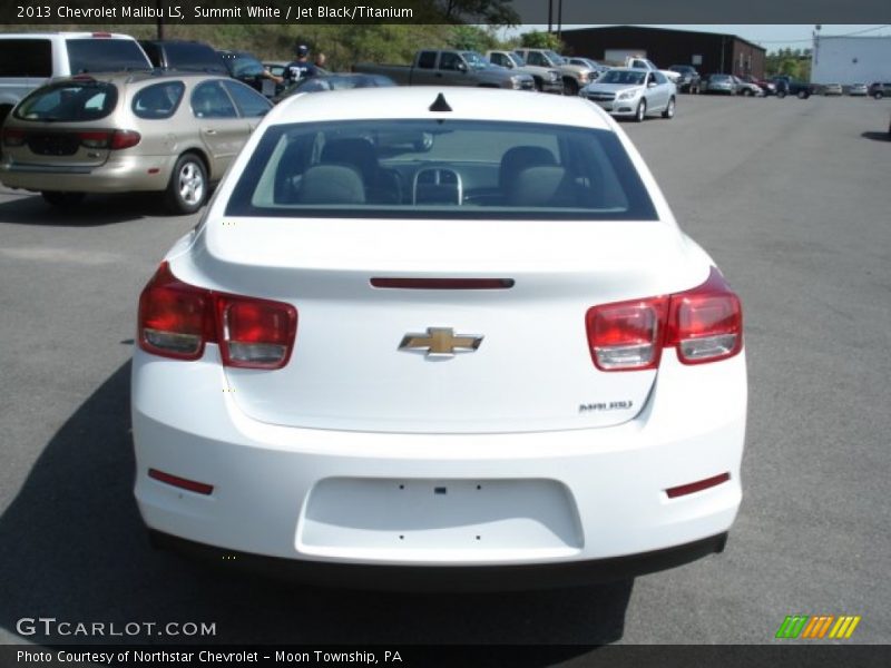 Summit White / Jet Black/Titanium 2013 Chevrolet Malibu LS