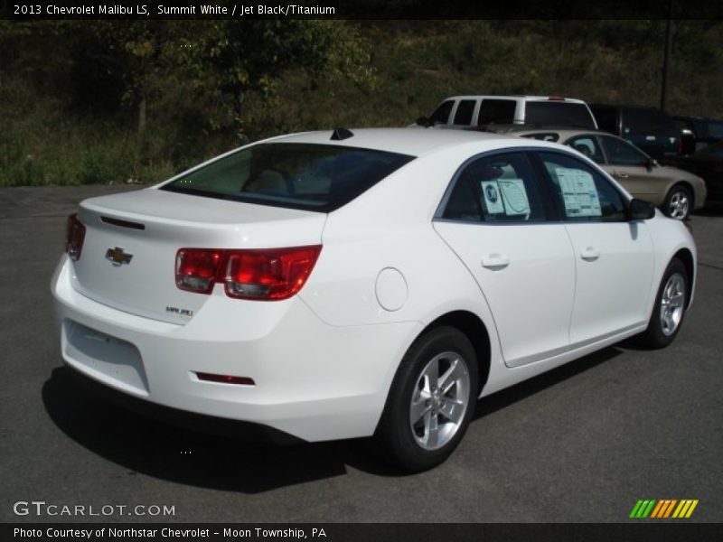 Summit White / Jet Black/Titanium 2013 Chevrolet Malibu LS
