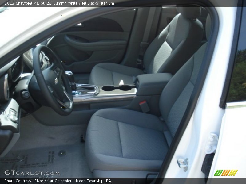 Summit White / Jet Black/Titanium 2013 Chevrolet Malibu LS