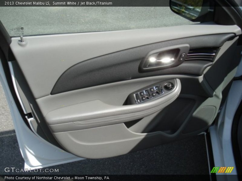 Summit White / Jet Black/Titanium 2013 Chevrolet Malibu LS