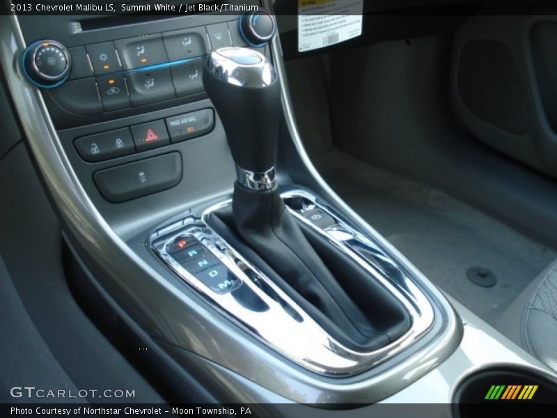 Summit White / Jet Black/Titanium 2013 Chevrolet Malibu LS