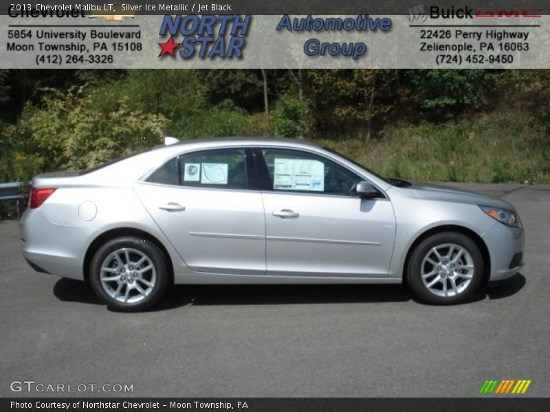 Silver Ice Metallic / Jet Black 2013 Chevrolet Malibu LT