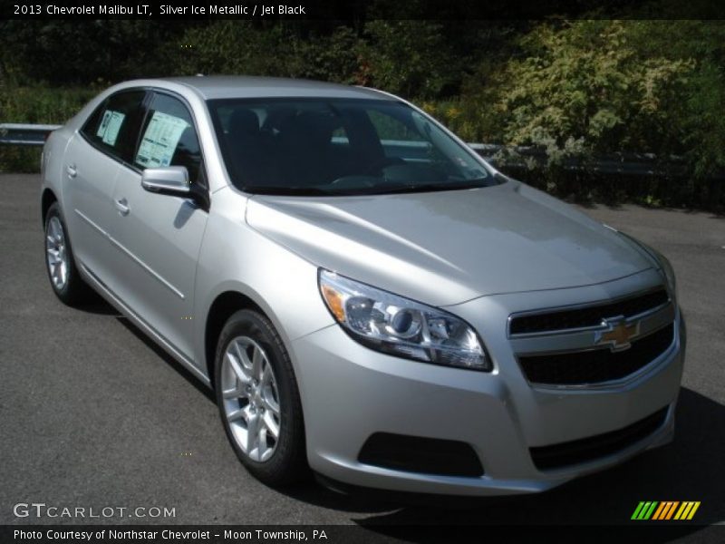 Silver Ice Metallic / Jet Black 2013 Chevrolet Malibu LT