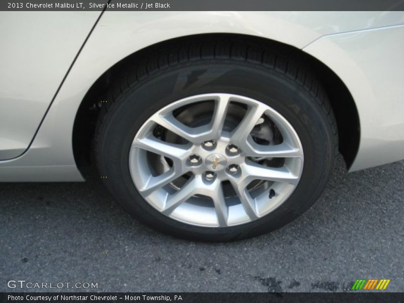 Silver Ice Metallic / Jet Black 2013 Chevrolet Malibu LT