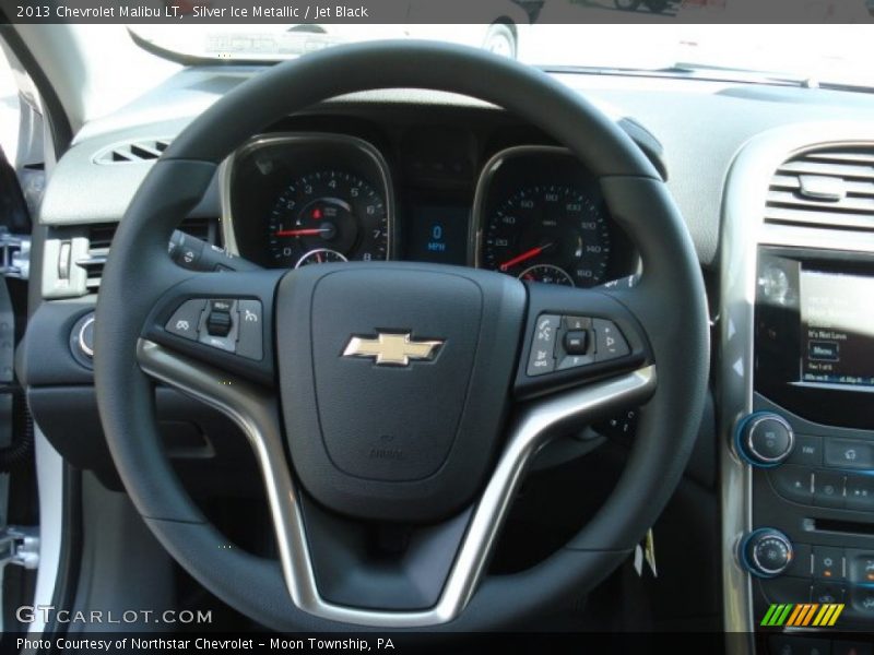 Silver Ice Metallic / Jet Black 2013 Chevrolet Malibu LT