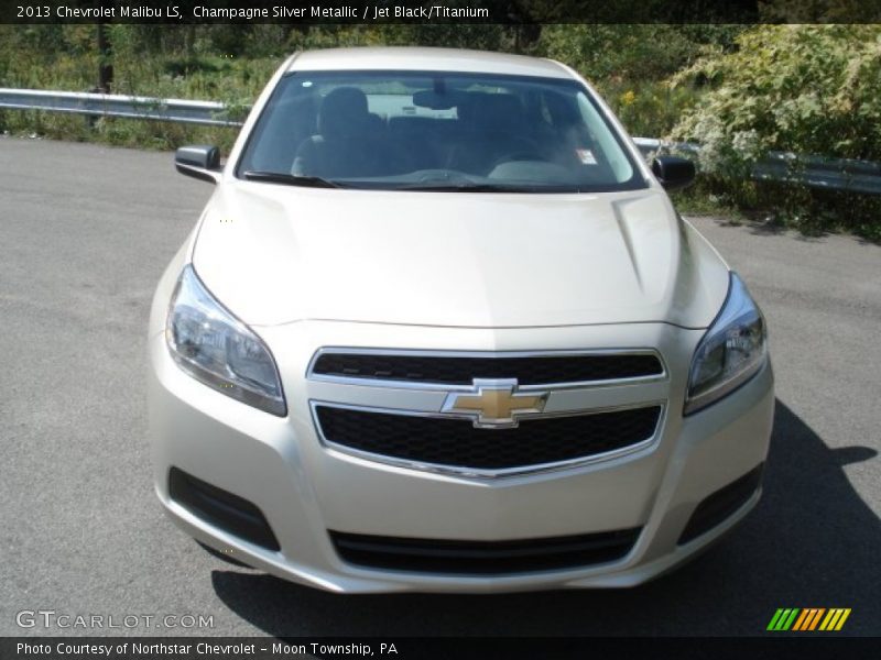 Champagne Silver Metallic / Jet Black/Titanium 2013 Chevrolet Malibu LS