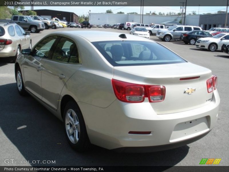 Champagne Silver Metallic / Jet Black/Titanium 2013 Chevrolet Malibu LS