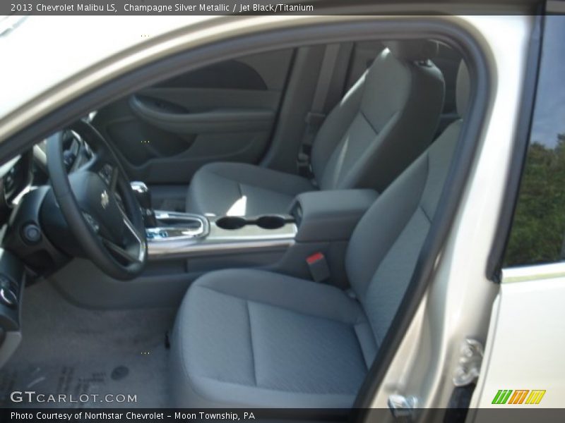Champagne Silver Metallic / Jet Black/Titanium 2013 Chevrolet Malibu LS