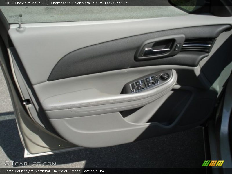Champagne Silver Metallic / Jet Black/Titanium 2013 Chevrolet Malibu LS