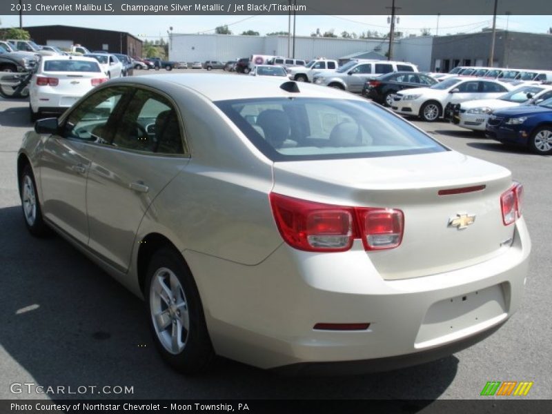 Champagne Silver Metallic / Jet Black/Titanium 2013 Chevrolet Malibu LS