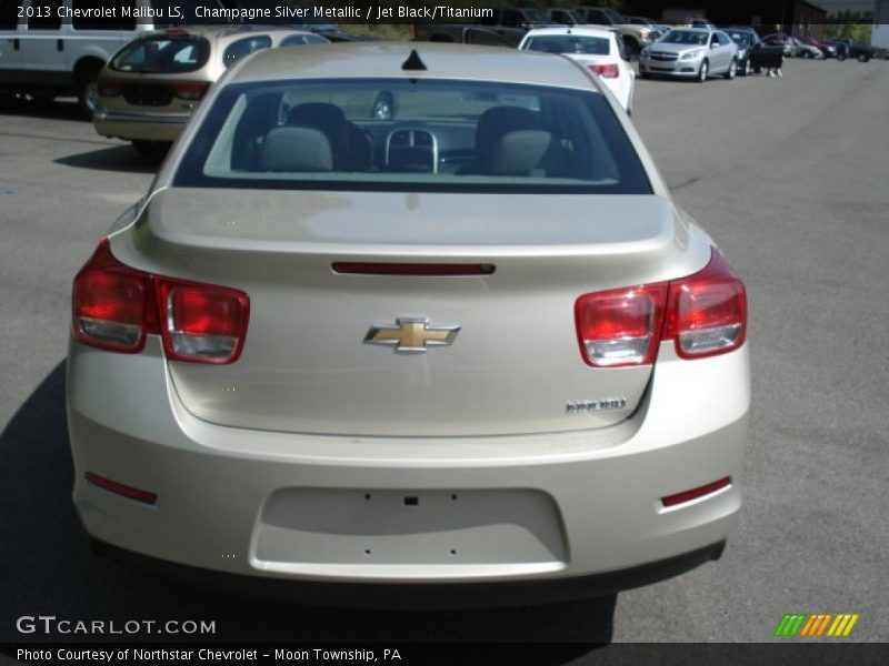 Champagne Silver Metallic / Jet Black/Titanium 2013 Chevrolet Malibu LS