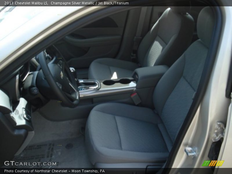 Champagne Silver Metallic / Jet Black/Titanium 2013 Chevrolet Malibu LS