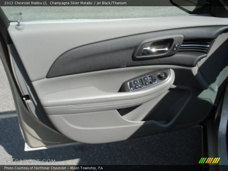 Champagne Silver Metallic / Jet Black/Titanium 2013 Chevrolet Malibu LS