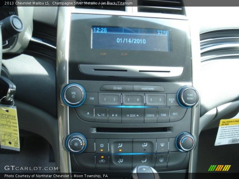 Champagne Silver Metallic / Jet Black/Titanium 2013 Chevrolet Malibu LS