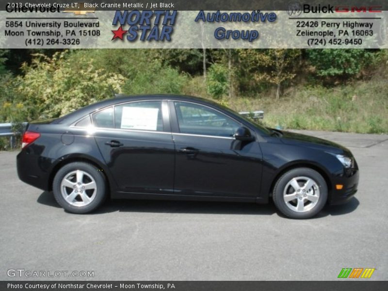 Black Granite Metallic / Jet Black 2013 Chevrolet Cruze LT