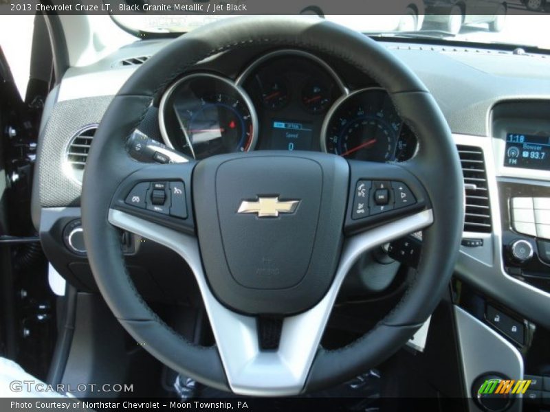 Black Granite Metallic / Jet Black 2013 Chevrolet Cruze LT
