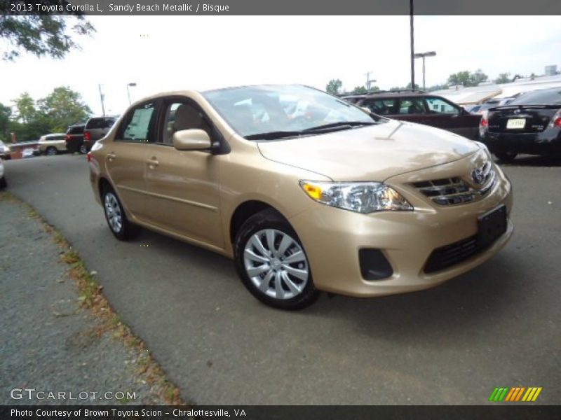 Sandy Beach Metallic / Bisque 2013 Toyota Corolla L