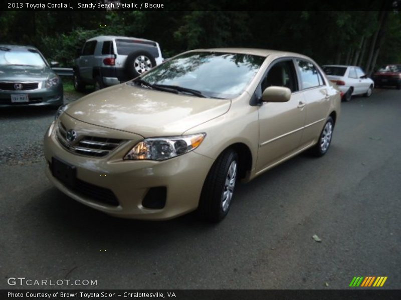 Sandy Beach Metallic / Bisque 2013 Toyota Corolla L