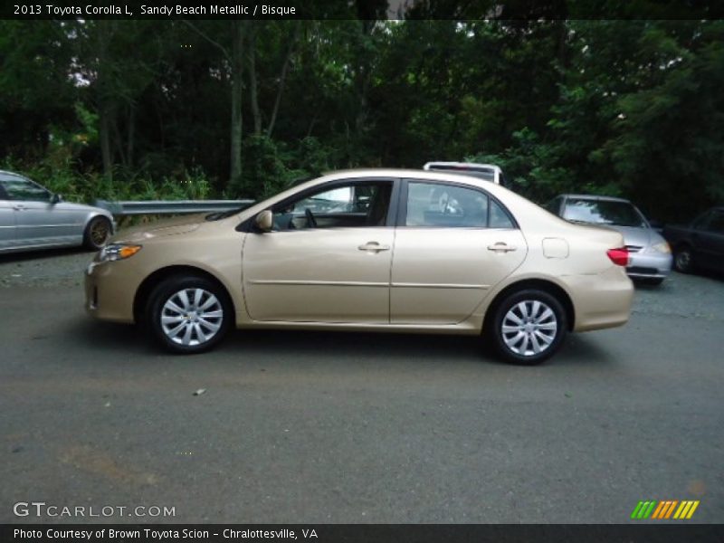 2013 Corolla L Sandy Beach Metallic