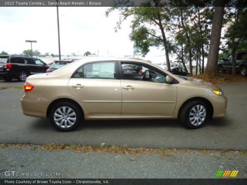 Sandy Beach Metallic / Bisque 2013 Toyota Corolla L