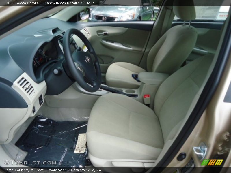  2013 Corolla L Bisque Interior