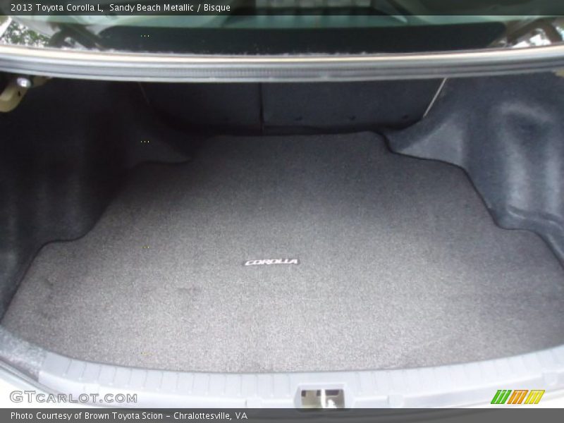  2013 Corolla L Trunk