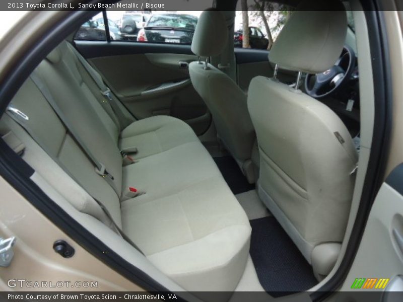  2013 Corolla L Bisque Interior