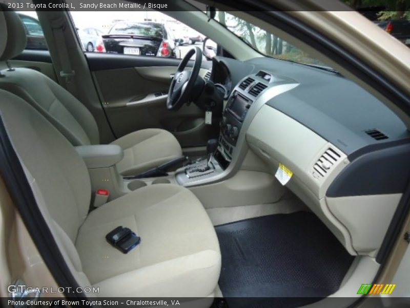  2013 Corolla L Bisque Interior