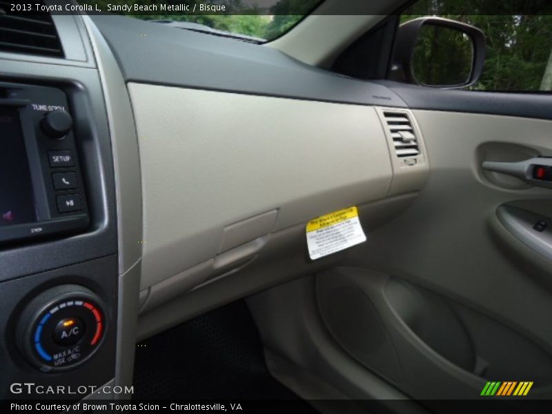Sandy Beach Metallic / Bisque 2013 Toyota Corolla L