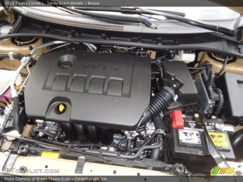  2013 Corolla L Engine - 1.8 Liter DOHC 16-Valve Dual VVT-i 4 Cylinder