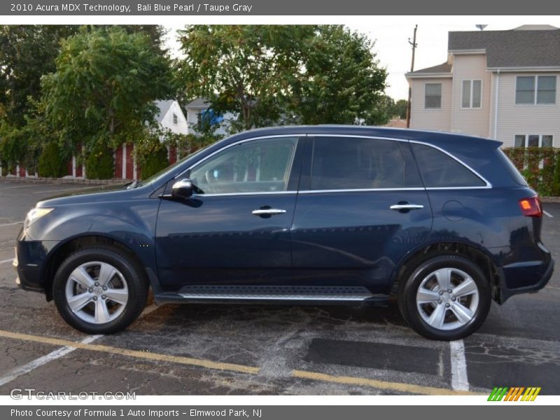 Bali Blue Pearl / Taupe Gray 2010 Acura MDX Technology