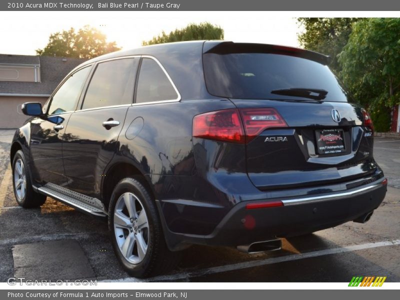 Bali Blue Pearl / Taupe Gray 2010 Acura MDX Technology