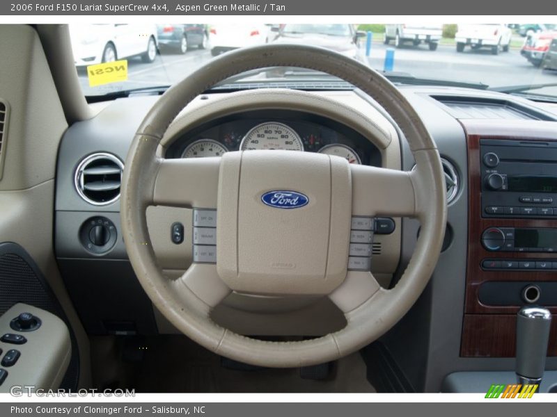 Aspen Green Metallic / Tan 2006 Ford F150 Lariat SuperCrew 4x4