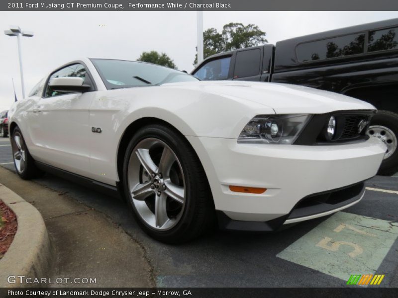 Performance White / Charcoal Black 2011 Ford Mustang GT Premium Coupe