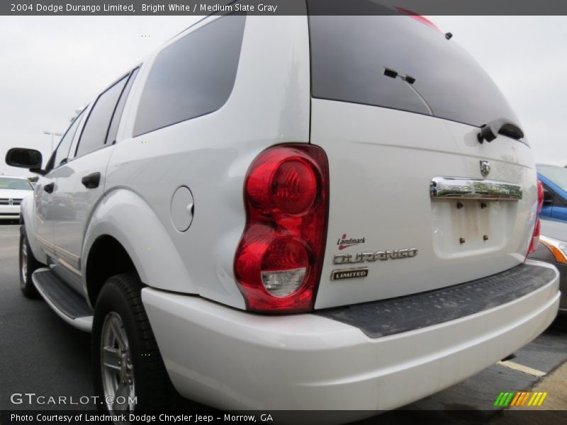Bright White / Medium Slate Gray 2004 Dodge Durango Limited