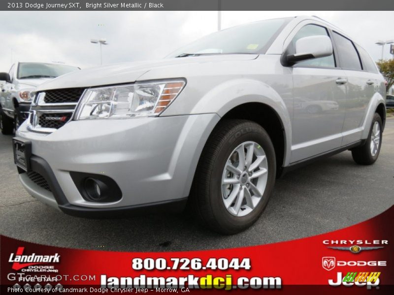 Bright Silver Metallic / Black 2013 Dodge Journey SXT