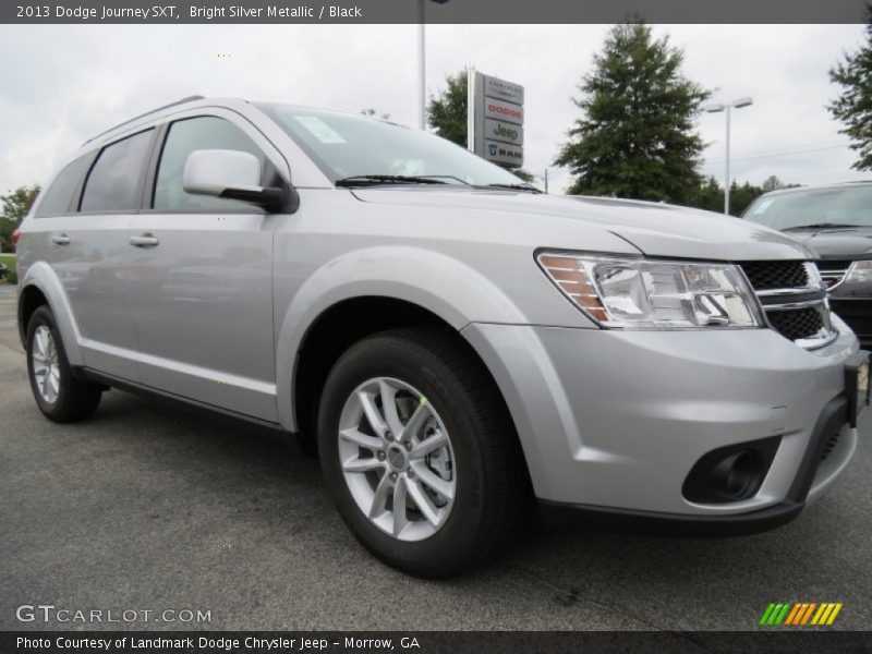 Bright Silver Metallic / Black 2013 Dodge Journey SXT