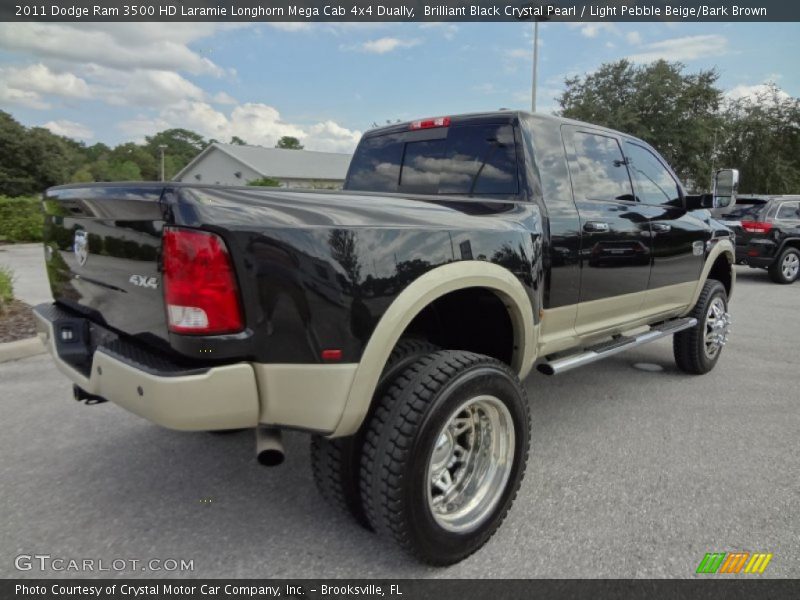  2011 Ram 3500 HD Laramie Longhorn Mega Cab 4x4 Dually Brilliant Black Crystal Pearl