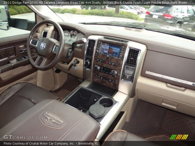 Dashboard of 2011 Ram 3500 HD Laramie Longhorn Mega Cab 4x4 Dually