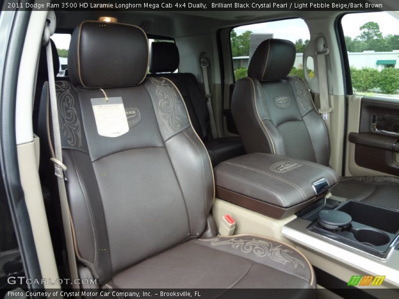 Front Seat of 2011 Ram 3500 HD Laramie Longhorn Mega Cab 4x4 Dually