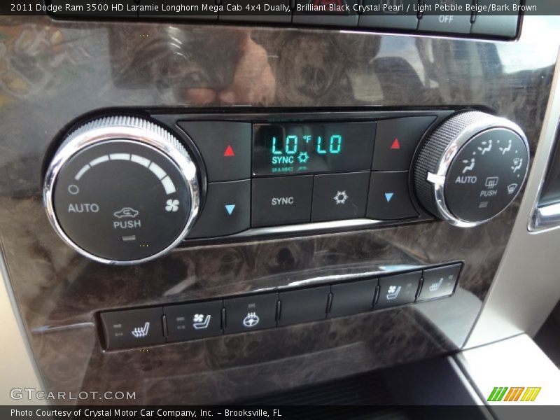 Controls of 2011 Ram 3500 HD Laramie Longhorn Mega Cab 4x4 Dually
