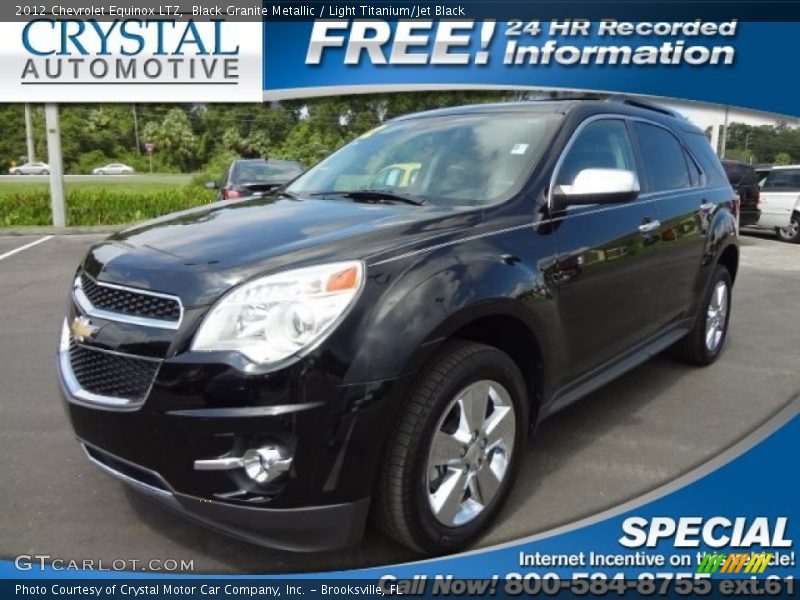 Black Granite Metallic / Light Titanium/Jet Black 2012 Chevrolet Equinox LTZ