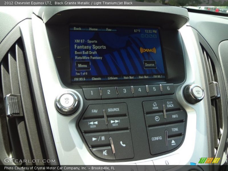 Black Granite Metallic / Light Titanium/Jet Black 2012 Chevrolet Equinox LTZ
