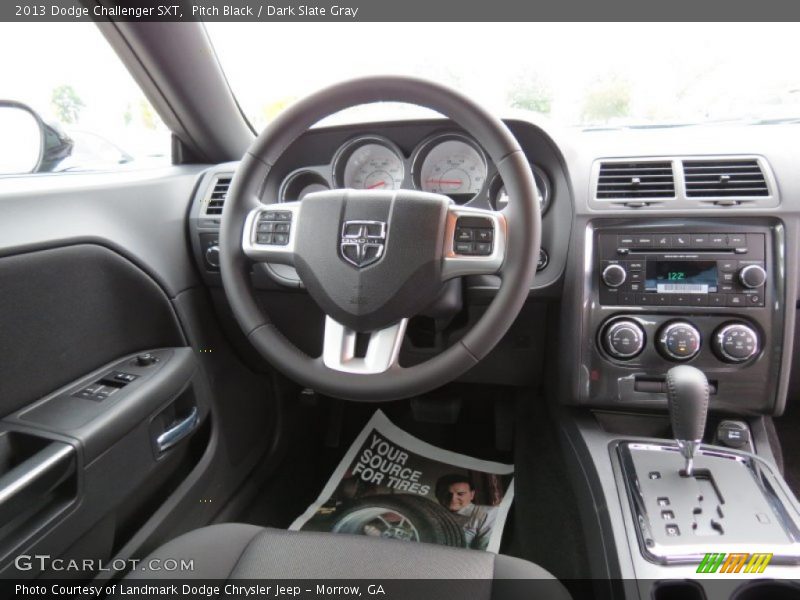 Pitch Black / Dark Slate Gray 2013 Dodge Challenger SXT