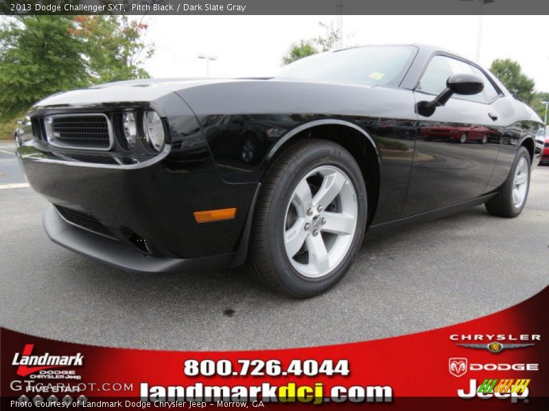 Pitch Black / Dark Slate Gray 2013 Dodge Challenger SXT