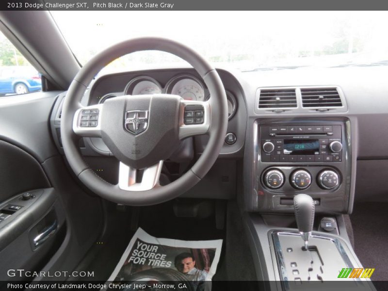 Pitch Black / Dark Slate Gray 2013 Dodge Challenger SXT